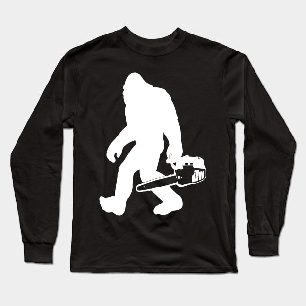 Bigfoot Chain saw Long Sleeve T-Shirt by LEGO